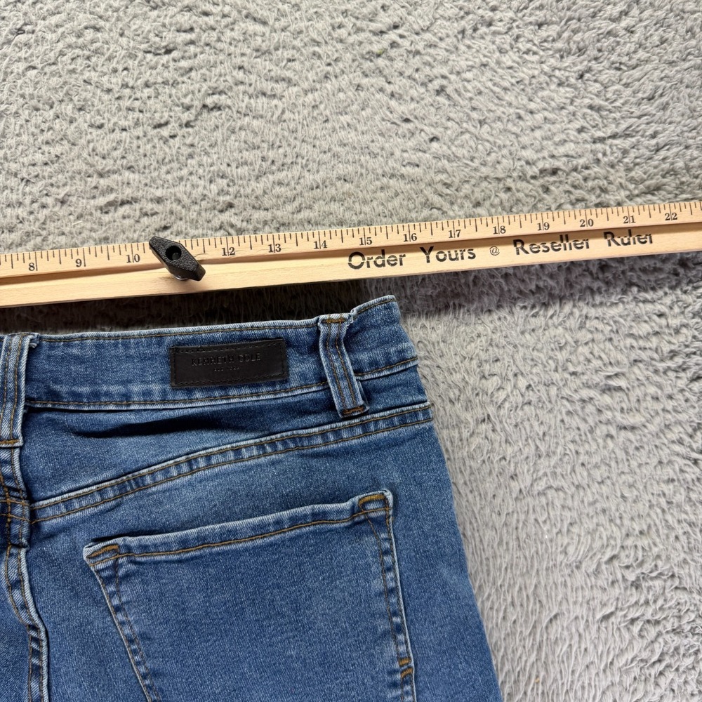 Kenneth Cole Jeans Men's 32x32 Blue Cotton Denim Straight Faded Stretch Workwear - Picture 10 of 13